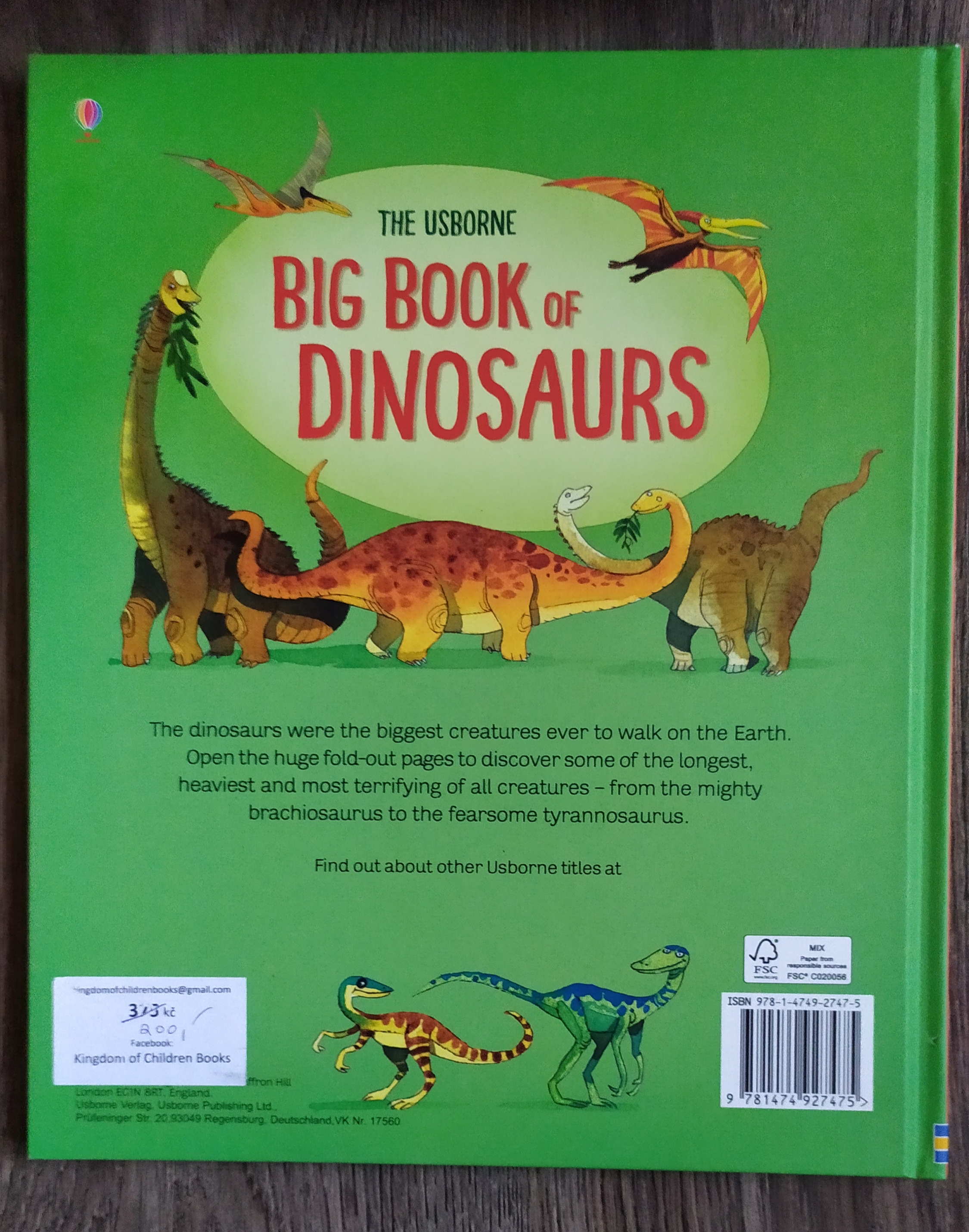 Výprodej - Big book of dinosaurs