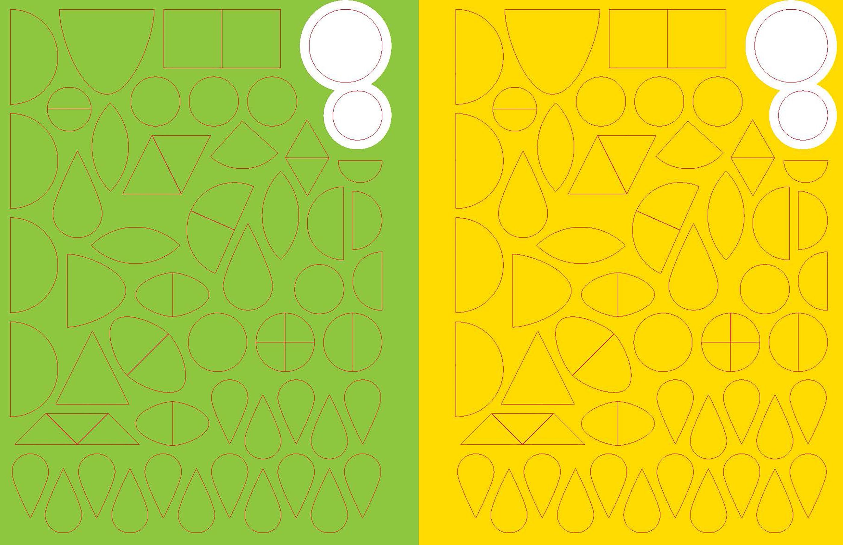 Minis sticker shapes Easter
