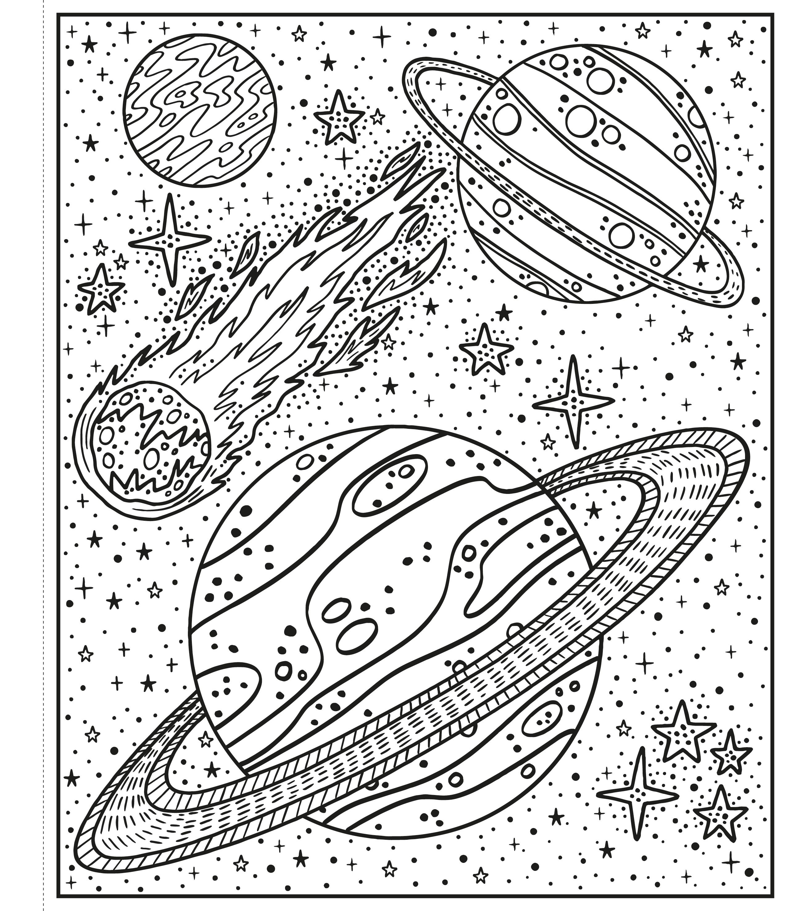 Magic painting book Space