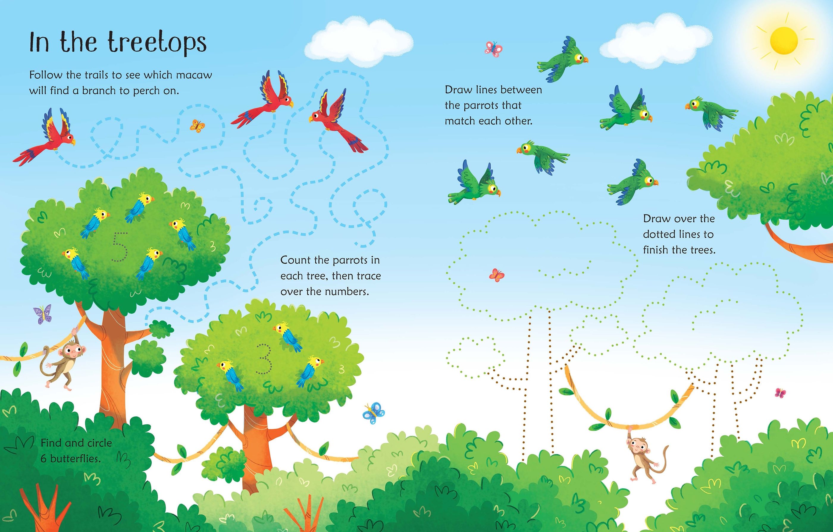 Wipe-clean Jungle activities