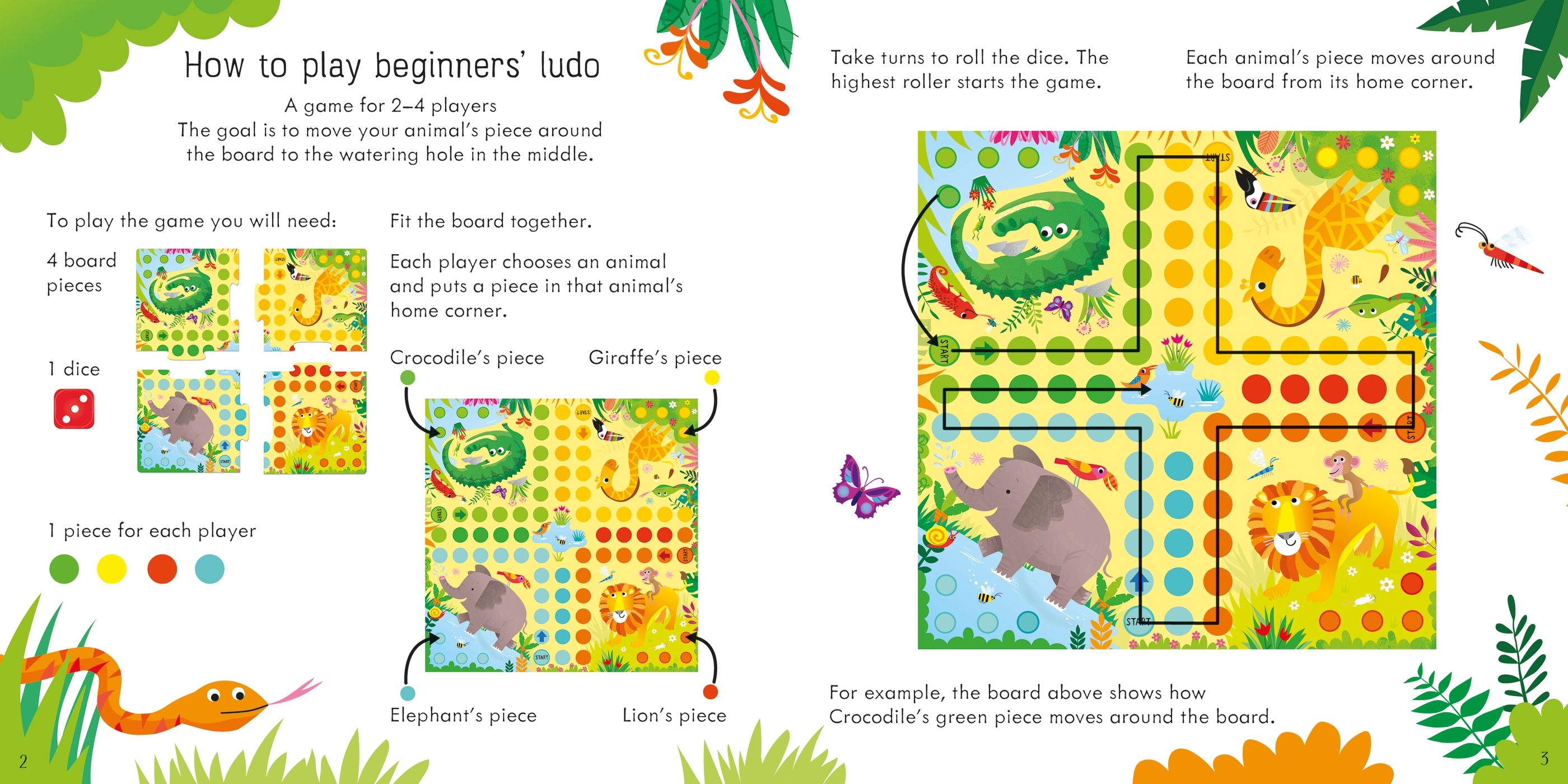 LUDO Board Game Animals