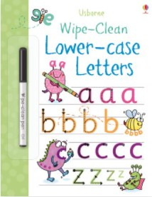 Wipe-clean Lower-case letters